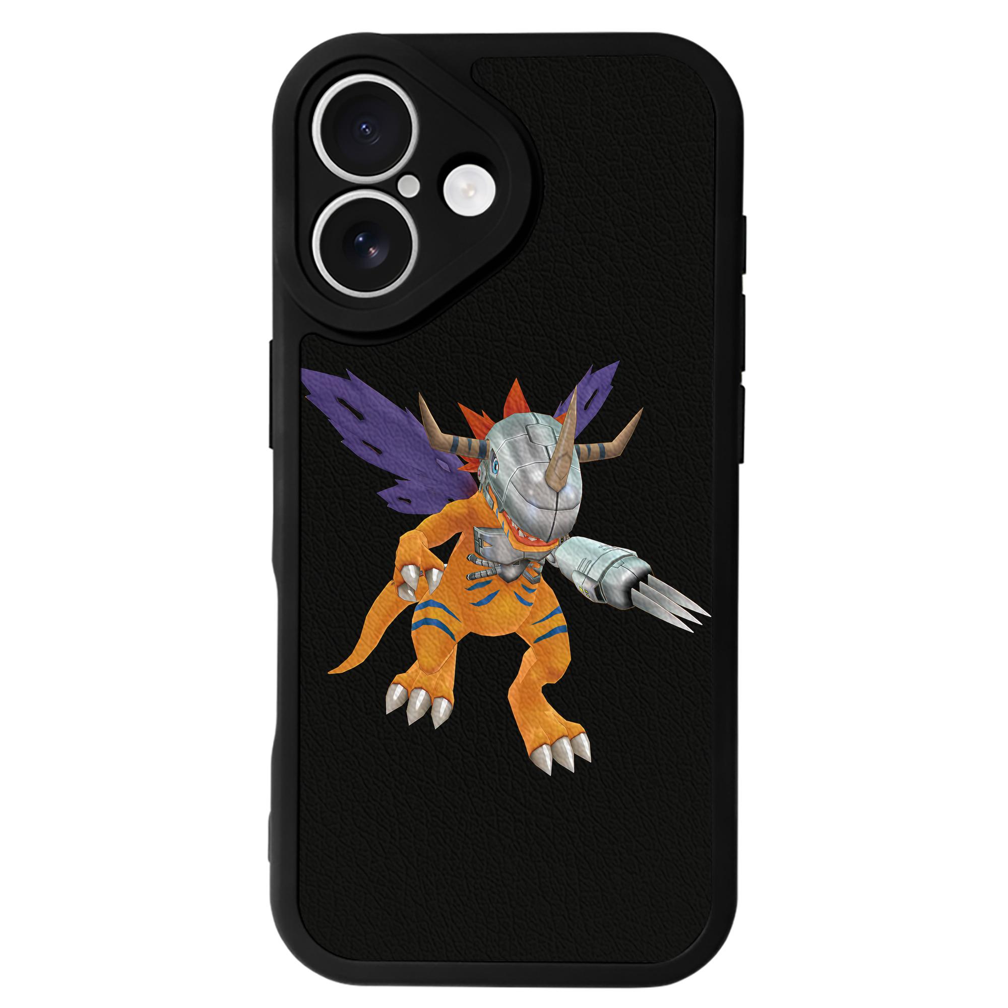 （画像用） Digimon デジタルモンスター/デジモン 【iPhone 16シリーズ対応】シリコンスマホケース（レザー調） 材質：シリコン